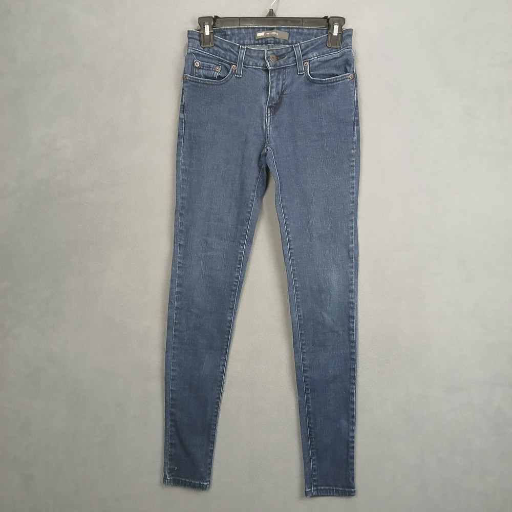 Levi's 535 Legging Jeans Womens 3M Dark Blue Denim Cotton Low Rise Skinny Leg